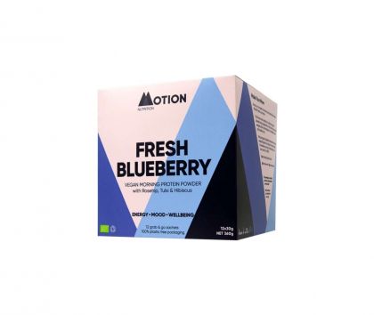 Motion Nutrition Fresh Blueberry Protein, 12 x 30 g
