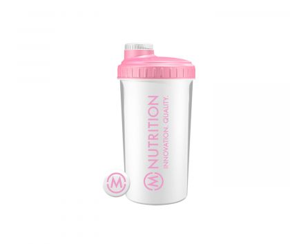 M-Nutrition Shaker, White / Bubblegum Pink 750 ml