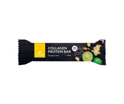 FOODIN Collagen Protein Bar, 50 g, Ginger Lime (päiväys 12/21)