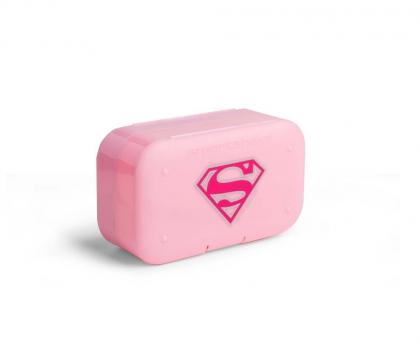 Smartshake DC Collection Pill Box Organizer, Supergirl (vaaleanpunainen)