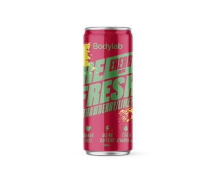 Bodylab REFRESH Energy Drink, 330 ml, Strawberry-Lime