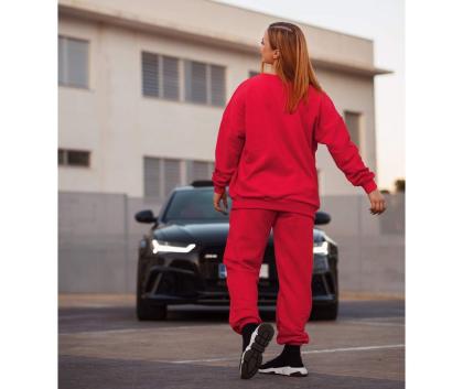 M-Sportswear Outlet Comfy Sweatpants, Pure Red