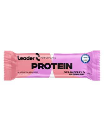 Leader Performance Protein Bar, 61 g, Strawberry & Raspberry