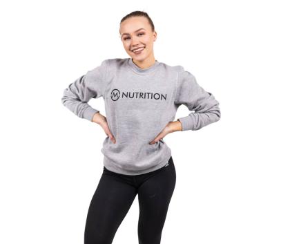 M-Nutrition College Shirt, Grey, Black Logo