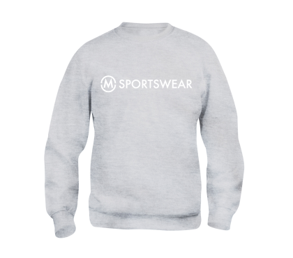 M-Sportswear White Sweatshirt with black logo * *