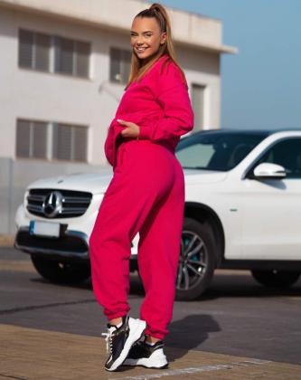 M-Sportswear Comfy Sweatpants, Hot Pink