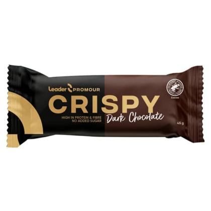 Leader Promour Crispy, 45 g, Dark Chocolate