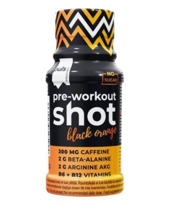 Puls Pre-Workout Shot, 60 ml, Black Orange