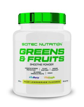 Scitec Greens & Fruits, 600 g, Pear-Lemongrass