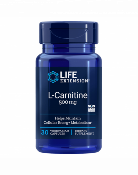 LifeExtension L-Carnitine 500 mg, 30 kaps. (07/23)