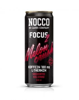 NOCCO FOCUS 2 Melon Crush, 330 ml (päiväys 11/22)