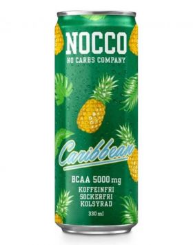 NOCCO BCAA+ Caribbean (kofeiiniton), 330 ml (päiväys 5/22)