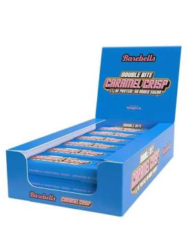 12 kpl Barebells Double Bite Protein Bar, 55 g, Caramel Crisp
