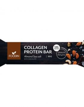 FOODIN Collagen Protein Bar, 50 g, Almond Sea Salt