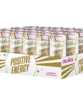 Celsius Positive Energy Strawberry Marshmallow, 24 kpl (21.4.2022)
