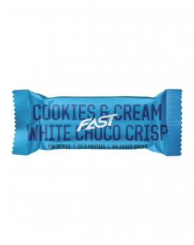 FAST ROX, 55 g, Cookies & Cream White Choco Crisp (päiväys 3/22)