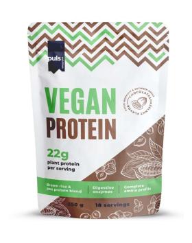 Puls Vegan Protein, 550 g, Chocolate & Hazelnut