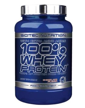SCITEC 100% Whey Protein, 920 g, Unflavored (päiväys 6/22)