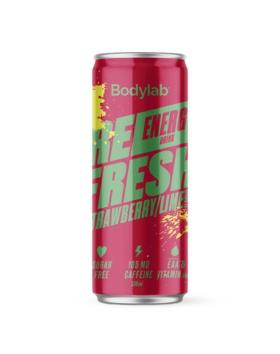 Bodylab REFRESH Energy Drink, 330 ml, Strawberry-Lime