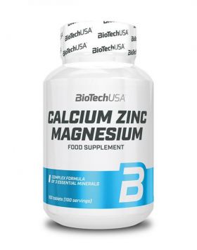 BioTechUSA Calcium Zinc Magnesium, 100 tabl