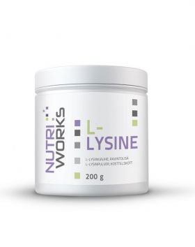 Nutri Works L-Lysine, 200 g (päiväys 4/24)