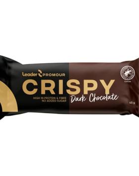 Leader Promour Crispy, 45 g, Dark Chocolate