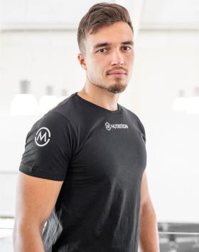 M-Nutrition T-shirt with logo, White logo