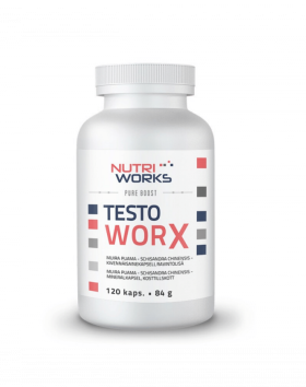 Nutri Works Testo WorX, 120 kaps. (päiväys 5/24)
